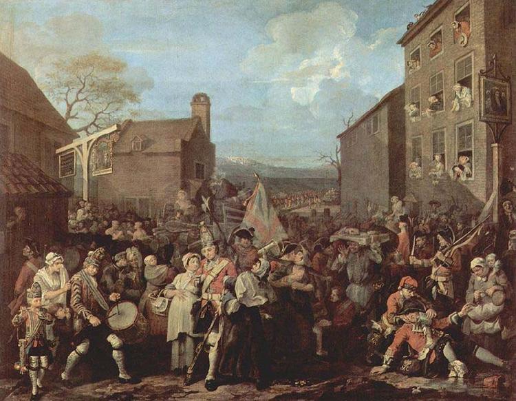 William Hogarth March of the Guards to Finchley